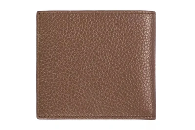Shop Trussardi Elegant Embossed Leather Men's Men's Wallet In Brown