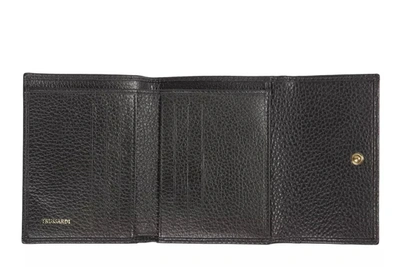 Shop Trussardi Black Leather Women's Wallet