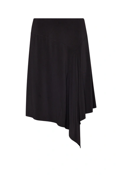 Shop Danielle Guizio Ny Stretch Midi Skirt In Black