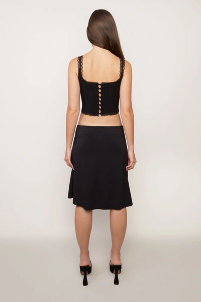 Shop Danielle Guizio Ny Stretch Midi Skirt In Black