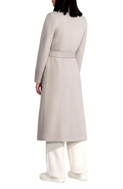 Sentaler Belted Alpaca-blend Wrap Coat In Bleeker Beige