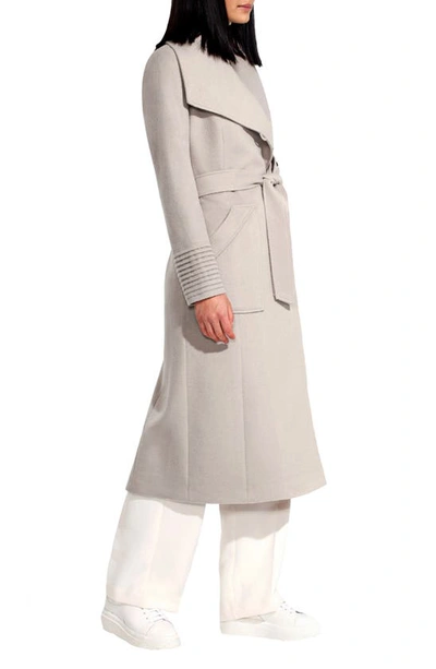 Sentaler Belted Alpaca-blend Wrap Coat In Bleeker Beige