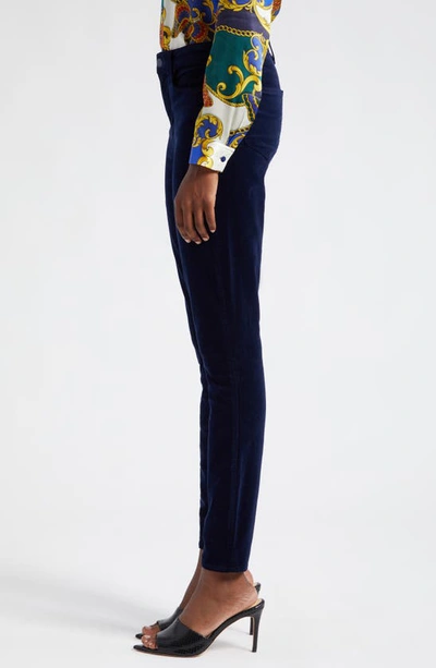 Shop L Agence Monique Ultrahigh Waist Skinny Jeans In Dark Navy