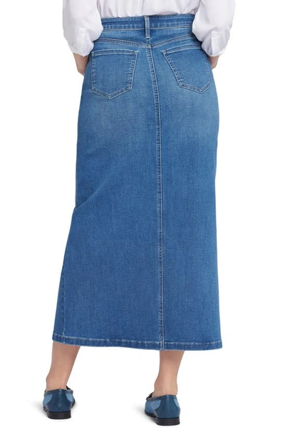 Shop Nydj A-line Denim Maxi Skirt In Fairmont