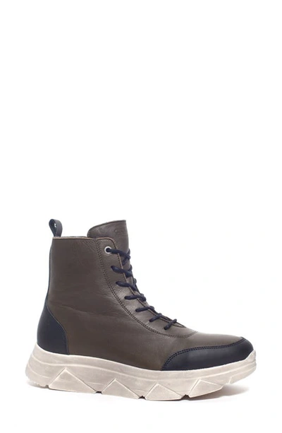Shop Cloud Talulah Wool Lined Lace-up Boot In Velvet Dk. Moss