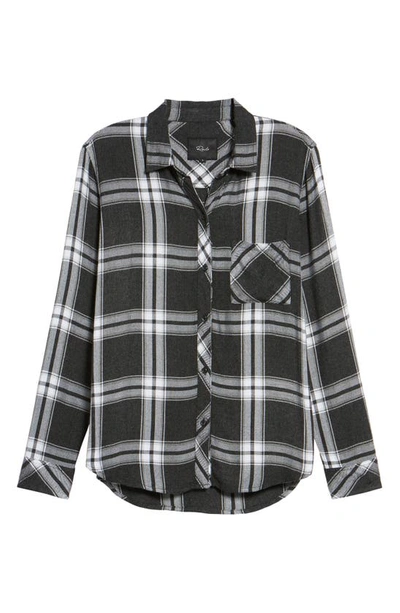 Shop Rails Hunter Plaid Shirt In Coal White