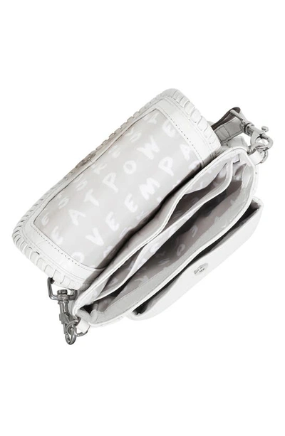 Shop Aimee Kestenberg Mini All For Love Convertible Leather Crossbody Bag In White Croco