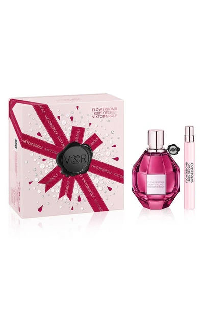 Shop Viktor & Rolf Flowerbomb Ruby Orchid Eau De Parfum 2-piece Gift Set $215 Value