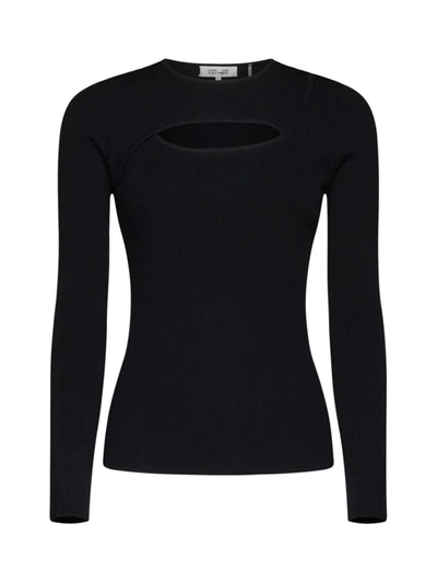 Shop Diane Von Furstenberg Top In Black