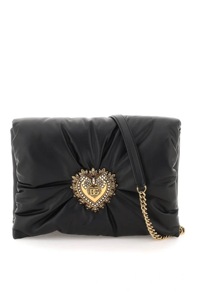 Shop Dolce & Gabbana Soft Devotion Shoulder Bag Women In Black