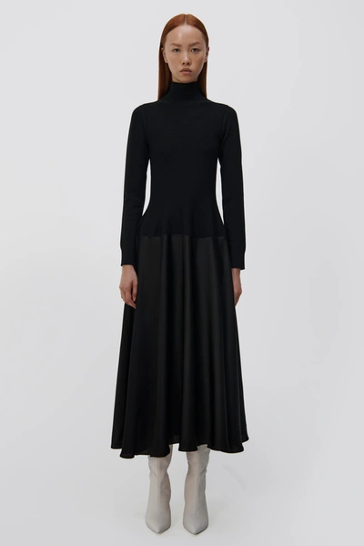 Shop Jonathan Simkhai Frances Dress In Black