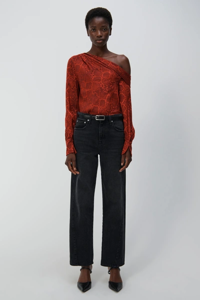 Shop Jonathan Simkhai Alice Top In Carmine Python