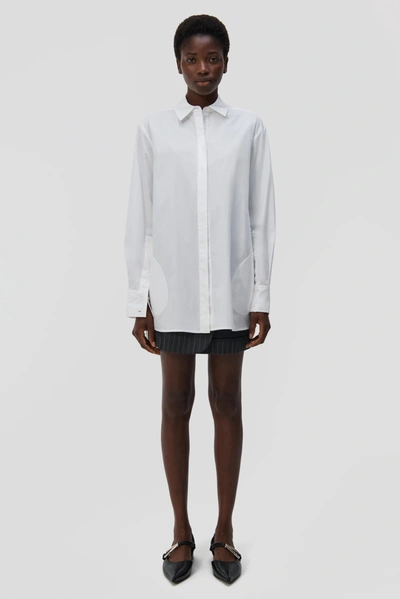 Shop Jonathan Simkhai Alfansa Shirt In White