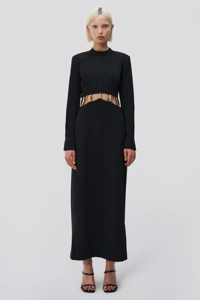 Shop Jonathan Simkhai Gloria Gown In Black