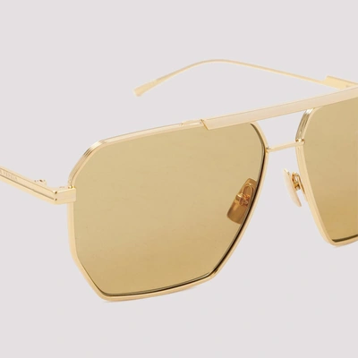 Shop Bottega Veneta Classic Aviator Sunglasses In Nude &amp; Neutrals