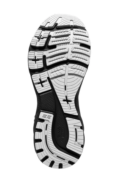 Shop Brooks Adrenaline Gts 22 Running Sneaker In White/ Black / Grey
