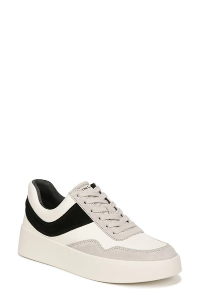 Shop Vince Warren Court Sneaker In Milk/ Black