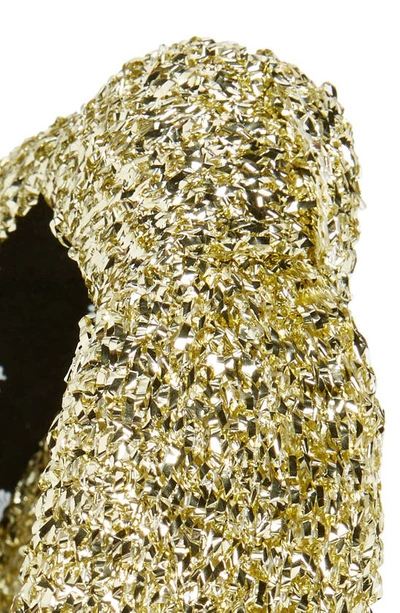 Shop Lele Sadoughi Tinsel Knotted Headband In Gold