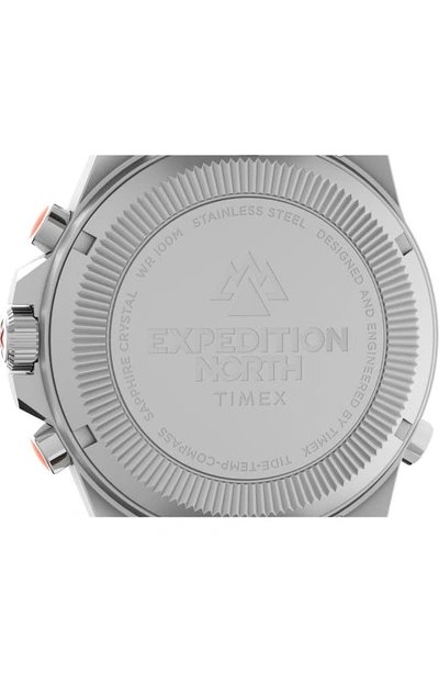 Shop Timex Expedition North® Tide-temp-compass Leather Strap Watch, 43mm In Brown