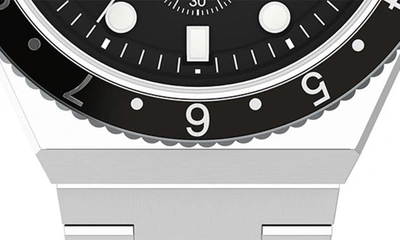 Timex ® Q  3-time Zone Bracelet Chronograph Watch, 40mm In Stainless Steel