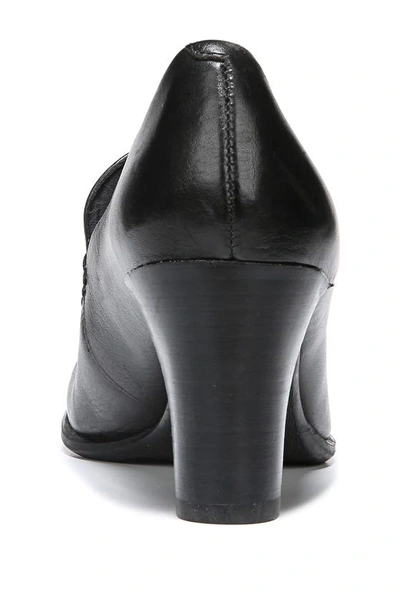 Shop Franco Sarto Nolan Block Heel Loafer In Black Calf