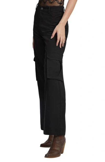 Shop Bardot Hestia Wide Leg Cargo Pants In Black
