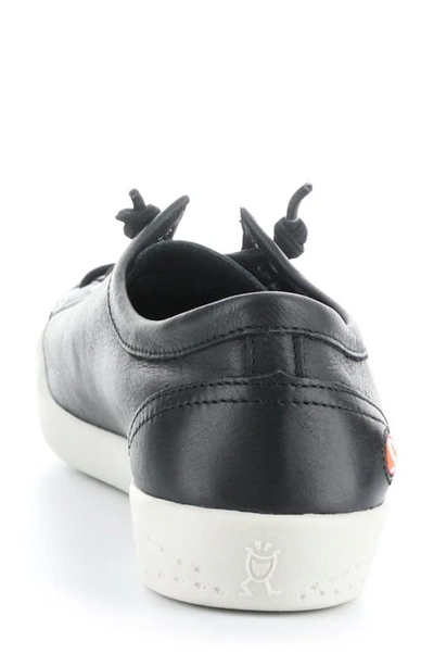 Shop Softinos By Fly London Isla Sneaker In 053 Black Smooth Leather