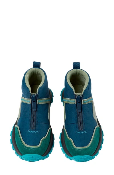 Shop Camper Kids' Drift Mid Zip Trail Sneaker In Blue/ Green Multi