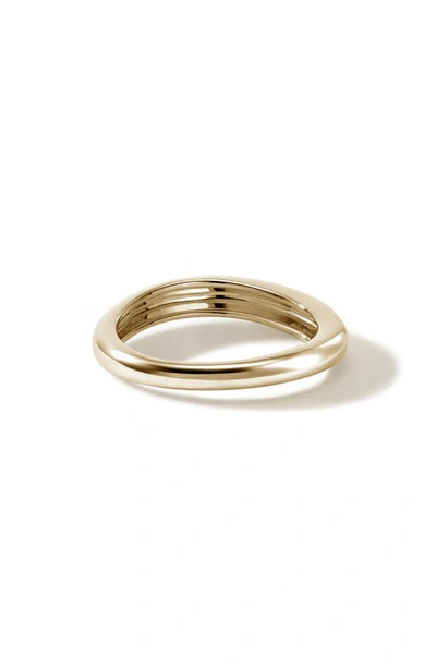 Shop John Hardy Surf Diamond Band Ring In Gold