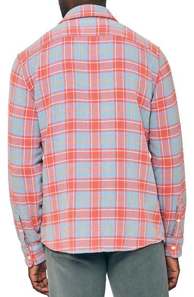 Shop Faherty The Surf Flannel Button-up Shirt In Brick River Plaid