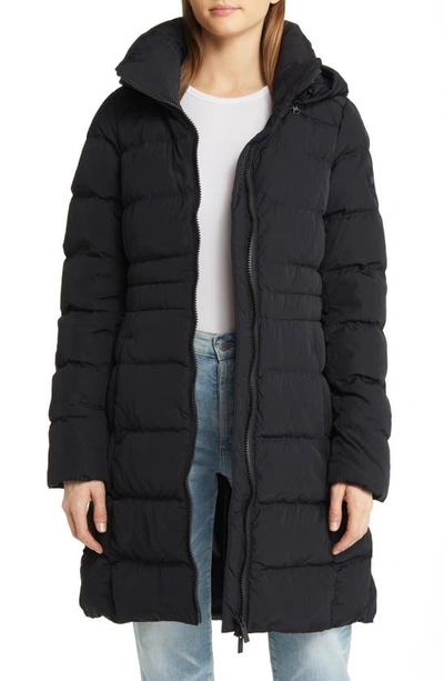 Shop Canada Goose Aurora Water Repellent Hooded 750 Fill Power Down Parka In Black - Noir