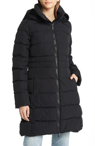 Shop Canada Goose Aurora Water Repellent Hooded 750 Fill Power Down Parka In Black - Noir