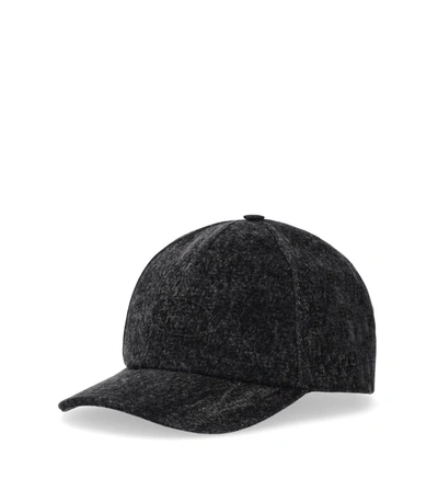 Shop Diesel C-spalm Black Baseball Cap In Grey
