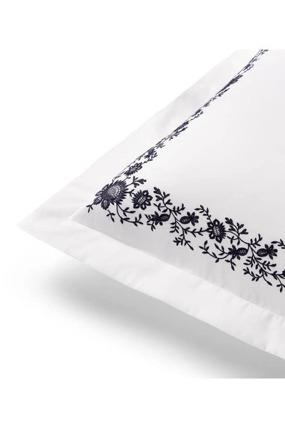 Polo Ralph Lauren Eloise Organic Cotton Embroidered Euro Sham In Studio White
