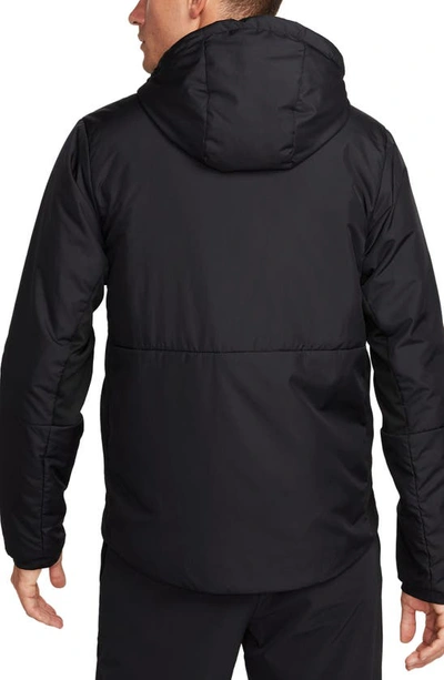 Shop Nike Therma-fit Unlimited Training Jacket In Black/ Black