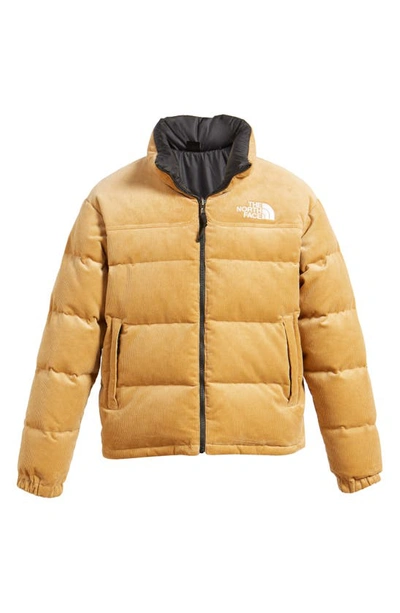 Shop The North Face '92 Reversible 2-in-1 Nuptse® 600 Fill Power Down Jacket In Almond Butter/ Tnf Black