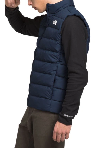 Shop The North Face Aconagua 3 Puffer Vest In Summit Navy