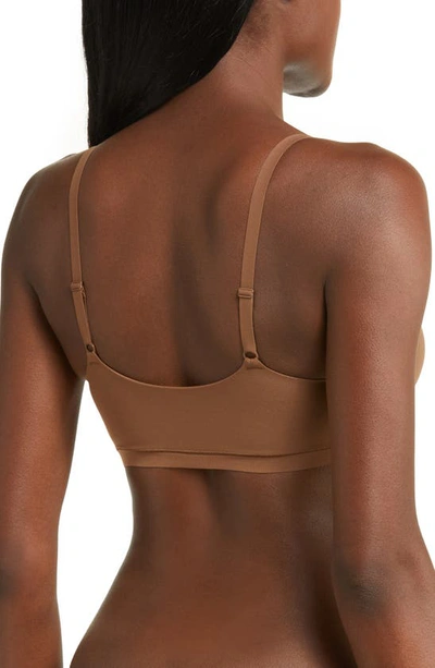 Chantelle Lingerie Soft Stretch Scoop Padded Bralette In Cocoa