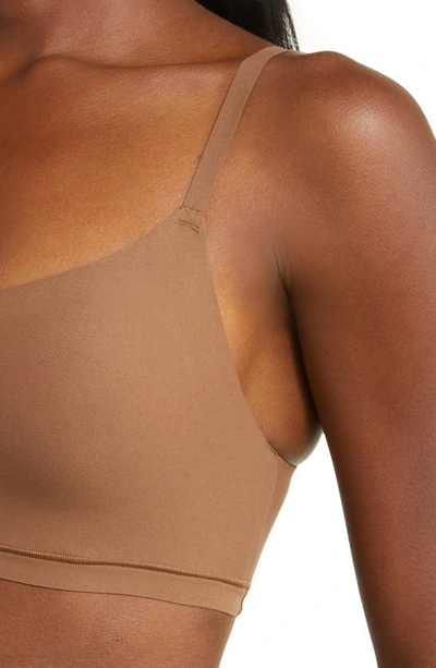 Chantelle Lingerie Soft Stretch Scoop Padded Bralette In Cocoa