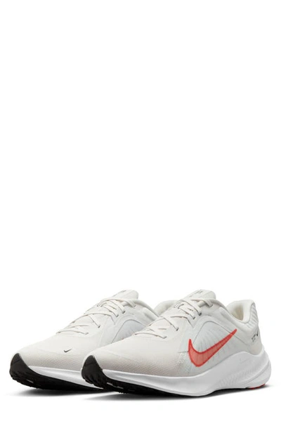 Shop Nike Quest 5 Road Running Shoe In Platinum Tint/ Crimson/ White