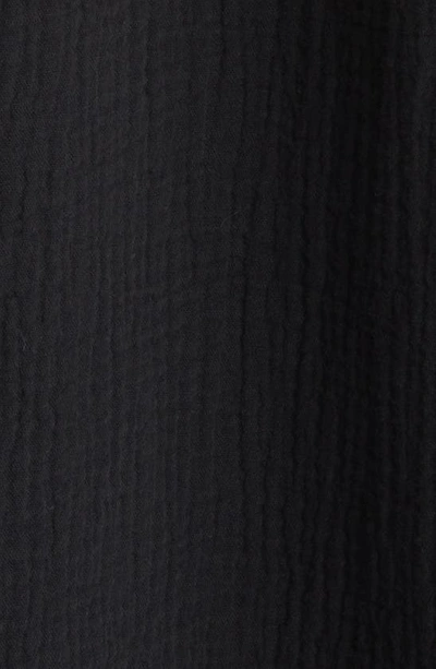 Madewell Lightspun V-neck Midi Dress In True Black
