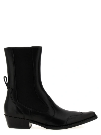Shop By Far 'otis' Ankle Boots In Black