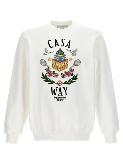 Shop Casablanca 'casa Way' Sweatshirt In Multicolor