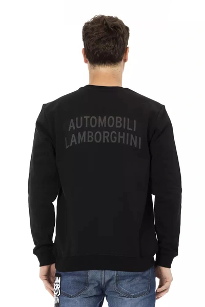 Shop Automobili Lamborghini Black Cotton Men's Sweater