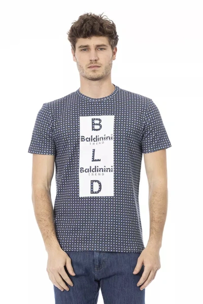 Shop Baldinini Trend Gray Cotton Men's T-shirt