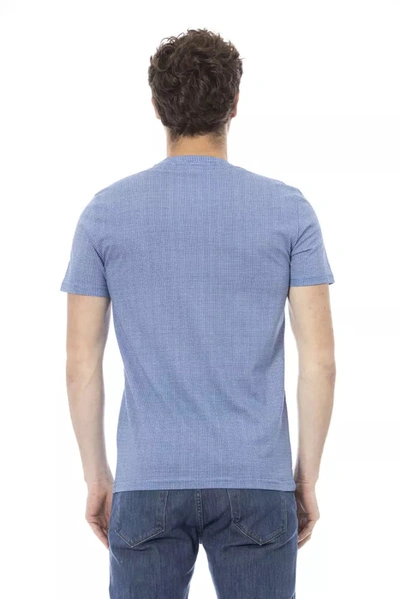 Shop Baldinini Trend Light Blue Cotton Men's T-shirt