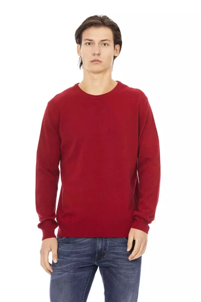 Shop Baldinini Trend Elevated Elegance Crewneck Sweater In Men's Red
