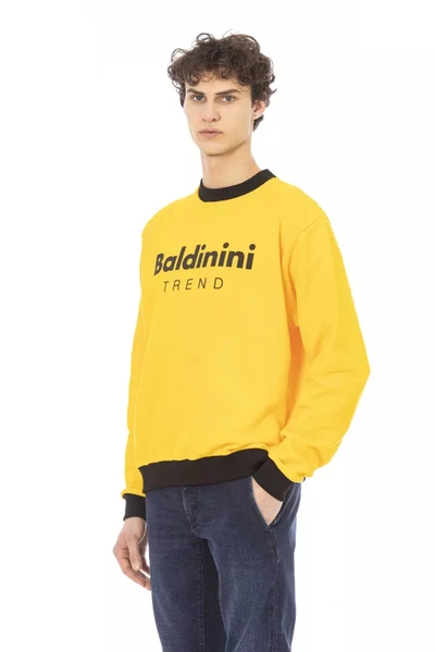 Shop Baldinini Trend Yellow Cotton Men's Sweater