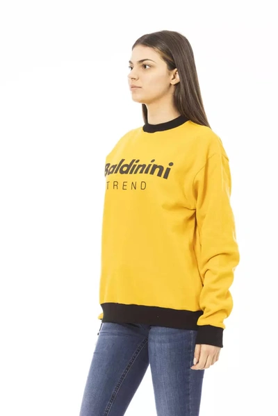 Shop Baldinini Trend Yellow Cotton Women's Sweater