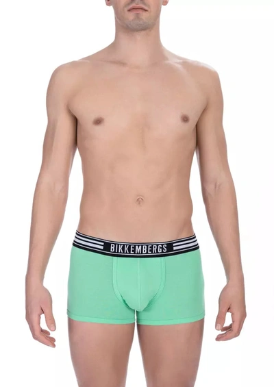 Shop Bikkembergs Green Cotton Men's Underwear